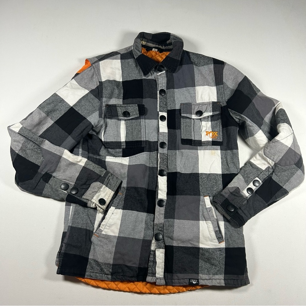 Fox Racing Loan Ranger Jacket Men's Small Utility Flannel Windbreaker Pockets